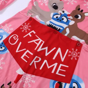 Sievietēm Ziemassvētku jumpsuit garām piedurknēm, garās 2020. gadam kokvilnas maisījums romper rāvējslēdzēju muca atvēršanas pogu playsuit Silti Kombinezoni Pidžamas