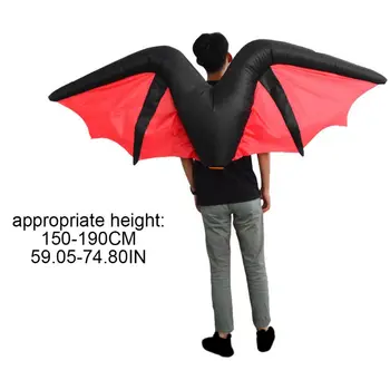Sikspārņu Spārnu Piepūšamās Kostīms Pieaugušajiem Smieklīgi Uzspridzināt Apģērbs Halloween Cosplay Kostīms