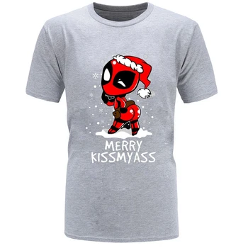 Skūpsts Mani Mīli Ziemassvētku Deadpool Streetwear Tshirts Super 3D Hero Marval Dead Pool Rudenī Jaunu Virsotņu Tees Ir Kokvilnas Krekls Topi