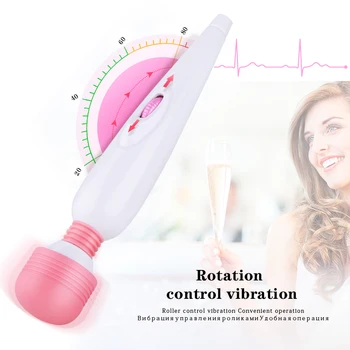 Spēcīgs Vibrators Sievietēm AV Zizli Magic Stick Vibrators Klitora Stimulāciju G Spot Dildo Masāža Vibrators Seksa rotaļlieta, paredzēta Sievietēm