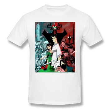 T-Krekls Vīriešiem Samurai Finālam Kokvilnas Samurai Jack T Krekls 6XL Smieklīgi Plus Lieluma Apģērbu