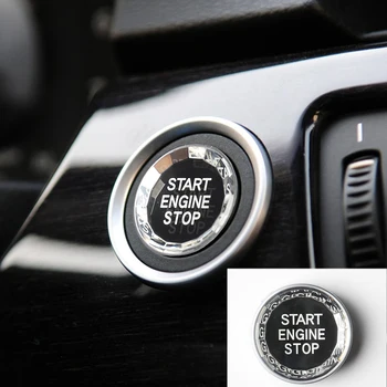 Taustiņu Start Stop Slēdzi Mākslīgās Kristāla Pogas, lai BMW 3. Sērijas E90 E90, E91 E Šasijas 5 Series E60 X1 E84 X3 E83 X5 E70 X6 E71, E72, X6