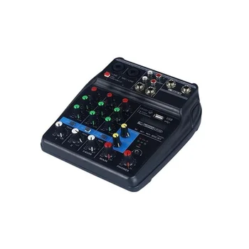 Tikko Mini USB ar Audio Mikseri Pastiprinātājam Amp Bluetooth Valdes 48V Phantom Power 4 Kanālu DJ, Karaoke Profesionālās Elektriskās Daļas
