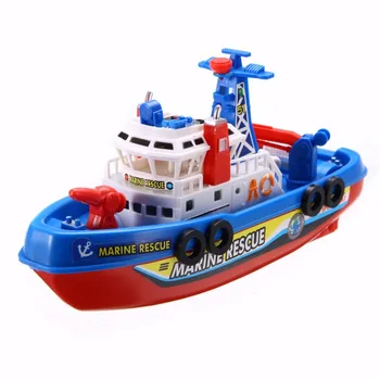 Toddler Bērnu Vannas Rotaļlieta Laivu Glābšanas Gurķiem + Braucieni Ūdens Laika, Squirting Kuģa Zēni Dāvanu Mayitr