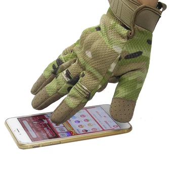Touch Screen Multicam Tactical Cimdi Armijas Militāro Velosipēdu Airsoft Kāpšanas Pārgājieni, Šaušana Camo Cietais Apvalks Pilnībā Pirkstu Cimdi