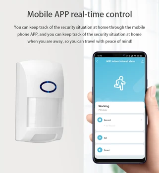 Tuya Smart WiFi Infrasarkano staru Detektori, Kustības Sensors PIR Signāla Saderīgs Ar Tuya LIETOTNI Smart Dzīves APP Cilvēka Ķermeņa Trauksmes Smart Home