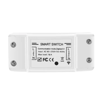 Tuya Zigbee 3.0 Smart Switch Kontrolieris Gaismu un Ventilatoru Slēdži Relejs 16A Smart Home Tālvadības Google Home Alexa Saderīgu