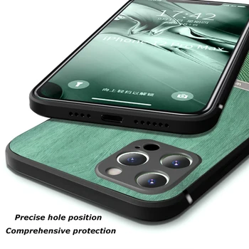 Uzņēmējdarbības Koka Modelis Telefonu Gadījumā Segtu iPhone 12 Pro Max 12 12 Mini 11 Pro Max Xs Max X Xr naudas Sodu Caurumu Aizsardzības Lietās