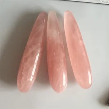 Vairumtirdzniecības Dabas rozā kvarca akmens kristāla kvarcu massager Yoni zižļus