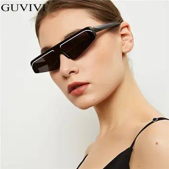 Vintage Daļēji bez apmales Brilles Sievietes Personību Tendence Zīmols Saules Brilles Vīriešu Retro Brilles Oculos De Sol Feminino UV400
