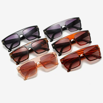 Vintage Laukumā Saulesbrilles, Vīriešu un Sieviešu Modes Liels Rāmis, Saules Brilles Sieviešu Briļļu Retro Toņos Brilles UV400 Oculos C46