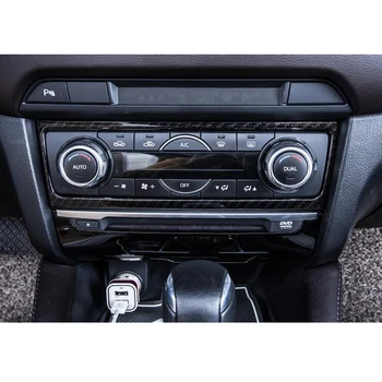 YAQUICKA Par Mazda 6 Atenza 2017 2018 Automašīnas Priekšējā Konsole A/C Gaisa kondicionētājs Audio Pogu Panelis Rāmis Bezel Vāka Uzlīme Stils