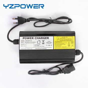 YZPOWER 12,6 V 20A Vienu spriegums 100-130V or220-240V Litija Bateriju Lādētājs 12V Li-Ion Lipo Akumulatoru Ebike Smart
