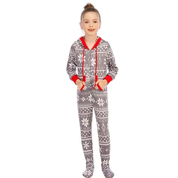 Ģimenes Ziemassvētku Pidžamu Matching Onesies Sleeepwear Romper Viens Gabals Pidžamas Bērniem Cilvēks Miega Romper Miega Onesies Sievietēm