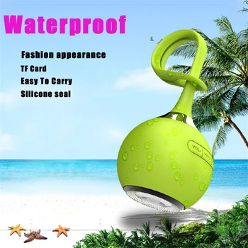 Ūdensizturīgs Bluetooth Skaļruni, Mini Dušas Silīcija Stereo Skaļruņi Portatīvo Āra Sporta Triecienizturīgs Subwoofer Atbalsts TF Karti