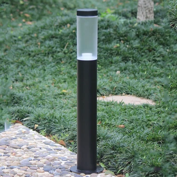 Ūdensizturīgs IP55 LED Āra Zālienu Lampas 110V, 220V Nerūsējošā tērauda Dārza apgaismojums Pagalmā Gaismas Ainavu Spuldzes Ar E27 Bāzes