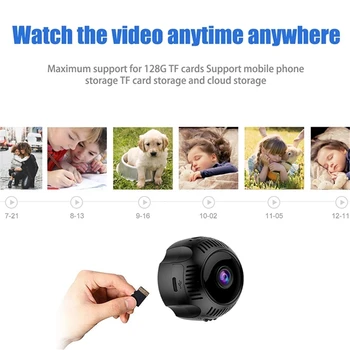 Ūdensizturīgs WIFI Sporta Magnētisko Mini Skatīties Kameras 1080P HD Mazo Valkājamas Action Cam Portatīvo Mulitifunction Video Reģistratoru DVR