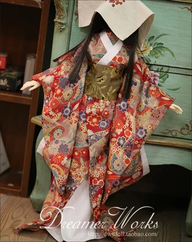 1/4 1/3 mēroga BJD apģērba piederumi Japāņu kimono elementus, lai BJD/SD lelle,kas Nav iekļauti lelle,kurpes,parūka un citi aksesuāri 1254