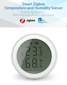 1 Gab. EWelink Temperatūras Un Mitruma Sensoru Ekrānu Zigbee Temperatūras Sensors Mitruma Detektors Iekštelpu Smart Home Sīkrīkus