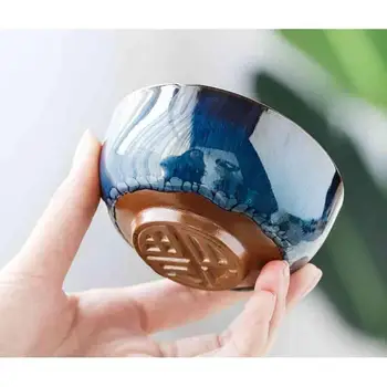 1 Gab. Ķīniešu Keramikas Tējas Tase Ledus Krekinga Glazūru Kausa Kung Fu Teaset Mazo Porcelāna Tējas Bļodā Teacup Tējas Piederumi Drinkware