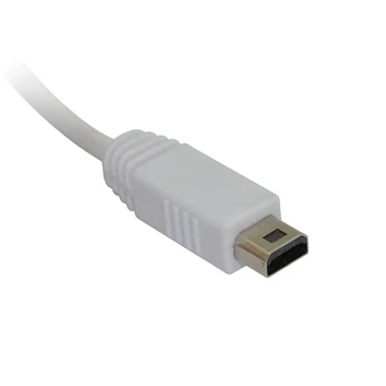 100GAB Vairumtirdzniecības Jauni Augstas Kvalitātes Balts USB Lādētāju, Datu Enerģijas Uzlādes Kabelis priekš Nintendo Wii U GamePad Kontrolieri