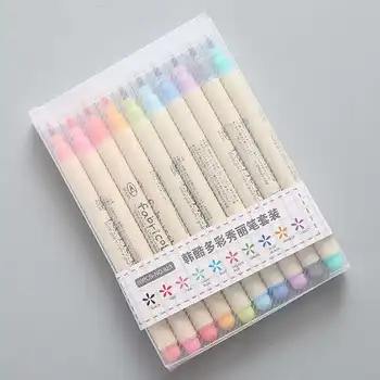10Colors/Daudz Gleznu Birste, kas Soft Akvareļu Zīmēšanas Marķieri, Krāsošana Birste Skolas Skolēnu Manga Otu, Pildspalvu, Kancelejas preces