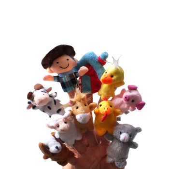 10pcs / set modeļiem pasaulē classic bērnudārzos dzejoļi stāsts pat pirkstu Old Macdonald bija saimniecības rotaļlietas brinquedos
