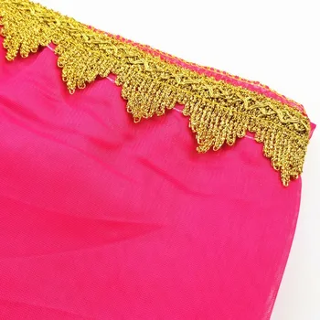 12 Krāsas Sari Dancewear Indija Vēdera Deju Apģērbu, Wrap Galvu Šifona Šalle Mežģīnes Headpiece Bollywood Dejas Galvu, Plīvuri Un Analogi Izstrādājumi: