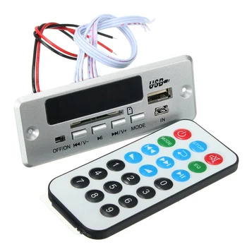 12V-5V, Bezvadu bluetooth MP3 Decoder Valdes WMA Radio FM Universal Audio Pastiprinātāju Valdes Modulis USB TF Karte Car Styling