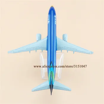 16cm Gaisa Taizeme Taizemes Zilo NOK Putnu Boeing 737 B737 Airlines Lidmašīna, Modeļa Lidmašīnu Sakausējuma Metāla Gaisa kuģa Lējumiem Rotaļlietas Bērniem Dāvanu