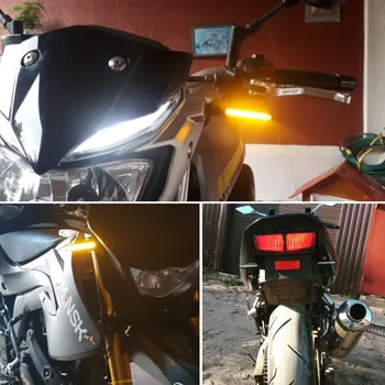 1gb 12V Universālo Motociklu Pagrieziena Signālu Gaismas 12V 8W Plūst Ūdens Blinker Clignotant Frecce Moto Lampas LED Motociklu Gaismas