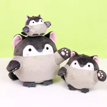 1pc jauki Bobcats Pingvīnu Izbāzti Plīša lelle Karikatūra dzīvniekiem Keychian piederumu soma Kulons plīša rotaļlietas meitenēm dāvanu