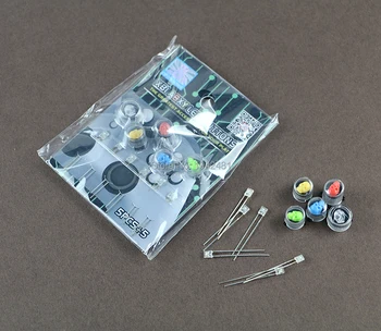 1set Nomaiņa jaunas Galvaskausu Spoku ABXY LED Pogas Iestatīt Xbox Viens Kontrolieris ar paketi kastē