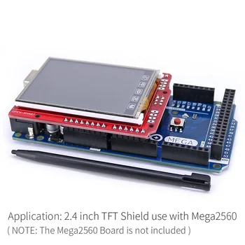 2.4 collu TFT LCD Displeja modulis Touch Screen Shield ILI9340 IC borta temperatūras sensors + Pildspalva Arduino UNO R3/ Mega 2560 R3