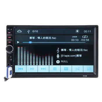 2 Din Bluetooth Automašīnas Multimediju Atskaņotājs, Stereo Radio FM MP3 MP4 MP5 Audio Video USB Auto, Automašīnu subwoofer autoradio modulators