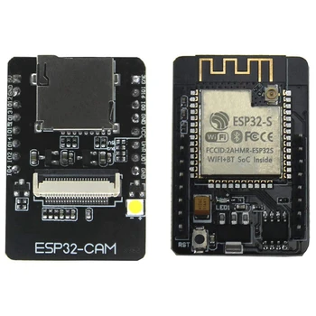 2 Iestatiet Esp32-Cam Kameru, Wifi + Bluetooth Modulis 4M Psram Dual-Core 32-Bitu Cpu Attīstības Padome Ar Ov2640 2Mp Kameras Modulis Sup