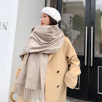 2019 soild sieviešu kašmira šalle ziemā siltu lakatu un wraps hijab veikalā pashmina ilgi sieviete foulard galvas lakati