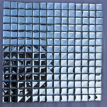 20mm Shinny 17 slīpi Dimanta Spogulis Sudraba Stikla Mozaīkas flīžu DIY Veikalā Glancētajā Displejā, ministru Kabineta fona sienas flīžu dekori