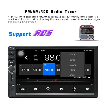 2GB+32G 2Din Android 8.1 Auto Multimedia Player universal radio Stereo 7