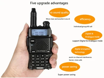 2gab 2020. gadam lielos attālumos 10km Baofeng Dm 5R Radio Dmr Atkārtotājs ar SMS Funkciju dual laika nišu mobilo DSP-digital radio uztvērējs