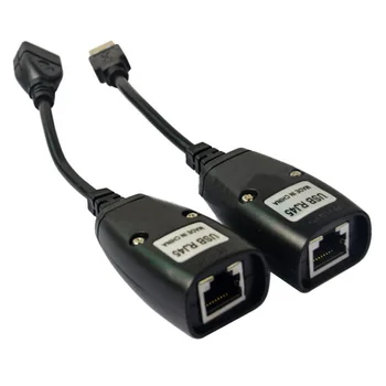 2gab/Komplekts USB Pagarinājuma Ethernet RJ45 Cat5e/6 Kabeļu LAN Adapteri Extender Vairāk nekā Repeater Komplekts USB A Tipa Vīrietis, lai RJ45 Sieviešu Adapteri
