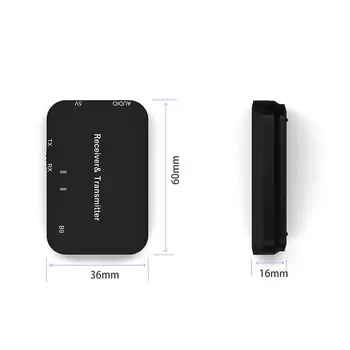 2in1 Bluetooth 4.2 Bezvadu Audio Raidītājs Uztvērējs, 3,5 mm Mūzikas Bezvadu Adapteris TV 15m