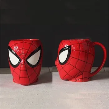 320ml Super Varonis Dzelzs vīrs Zirnekļcilvēka 3D Multfilmu Ūdens Tasi Kafijas Piens, Tēja Keramikas Krūze Home Office Savākšanas trauku, Dāvanas 1 pecs