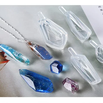 4PC dimanta kulonu Amatniecības DIY Caurspīdīgs UV epoksīda Sveķu Silikonu Kombinācija Veidnes REMONTDARBOS Pieņemšanas Atrast Piederumi Jewelr