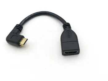 50GAB Mini HDMI-saderīgam vīriešu HDMI female, kabeļa HDTV 1080p PS3 HTC Evo Vedio