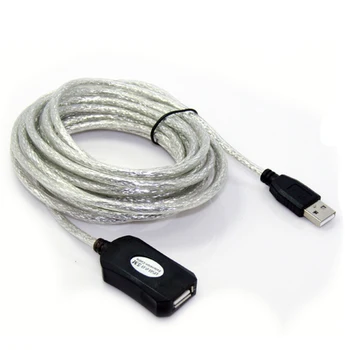 5M USB pagarinātāja Vads Aktīvu Paplašināšanu Repeater Kabelis, Adapteris ar Čipu USB2.0