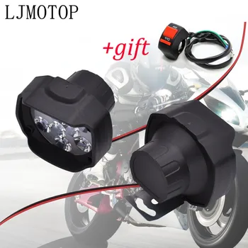 6/9 LED Motociklu Miglas Lukturu Tālās Gaismas Priekšējiem Galvas Autonoma Lampas Honda ST 1300 Black Garu NC750 S X CB 1100 F1000