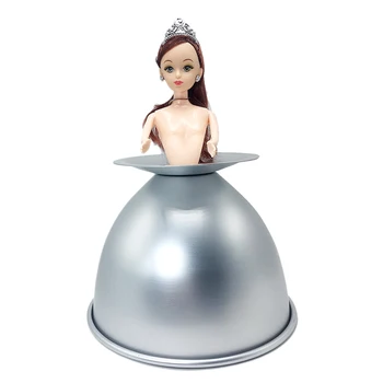 8 Collu Kūka Pelējuma 3D Princese Kleita Alumīnija Cepšanas Rīki Pelējuma Pomādes Kūka Dekorēšanas ar Lelli patisserie moules a gateau