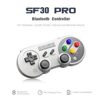 8Bitdo SF30Pro/SN30 Pro 2.4 G Bezvadu Bluetooth Gamepad Kontrolieris ar Kursorsviru Windows Android macOS Nintend Slēdzi, Tvaika