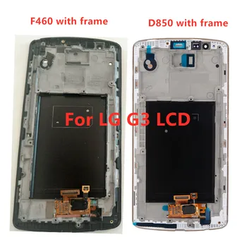 AAA Qaulity LCD LG G3 D850 D851 D855 Lcd Ekrāns G3 D850 F460 Lcd Ekrānu Digitizer Montāža Ar Rāmi Bezmaksas Rīki
